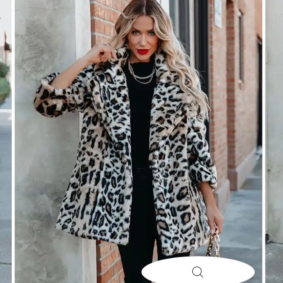 NWT EN CRÉME LADIES NIGHT POCKETED FAUX FUR COAT 🐆, Sz.S, BNWT - Picture 7 of 10